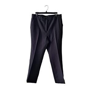 Talbots Petite Womens Black Raleigh Plain Front Pants - Size 12P